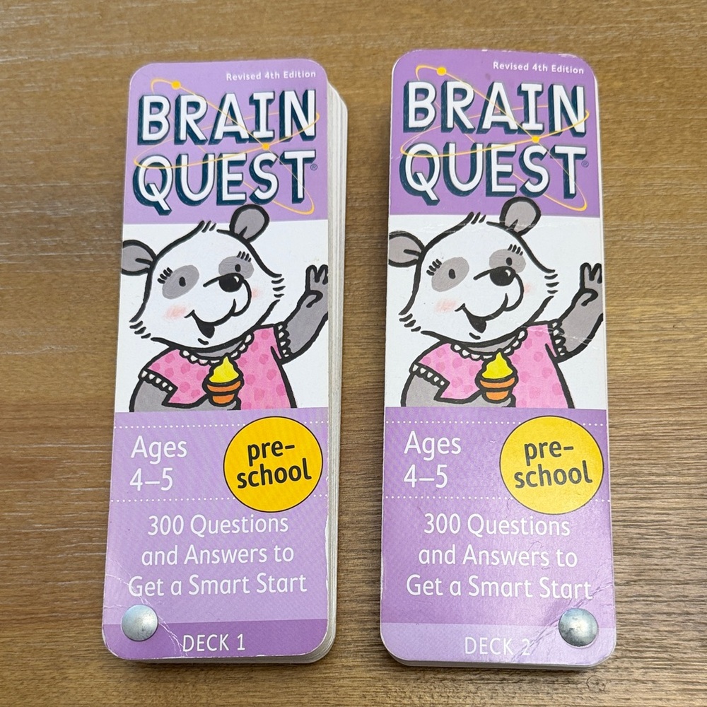 Brain Quest Preschool Card Decks - Purple